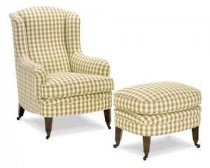 KINGCOME DORSET WING ARMCHAIR & STOOL